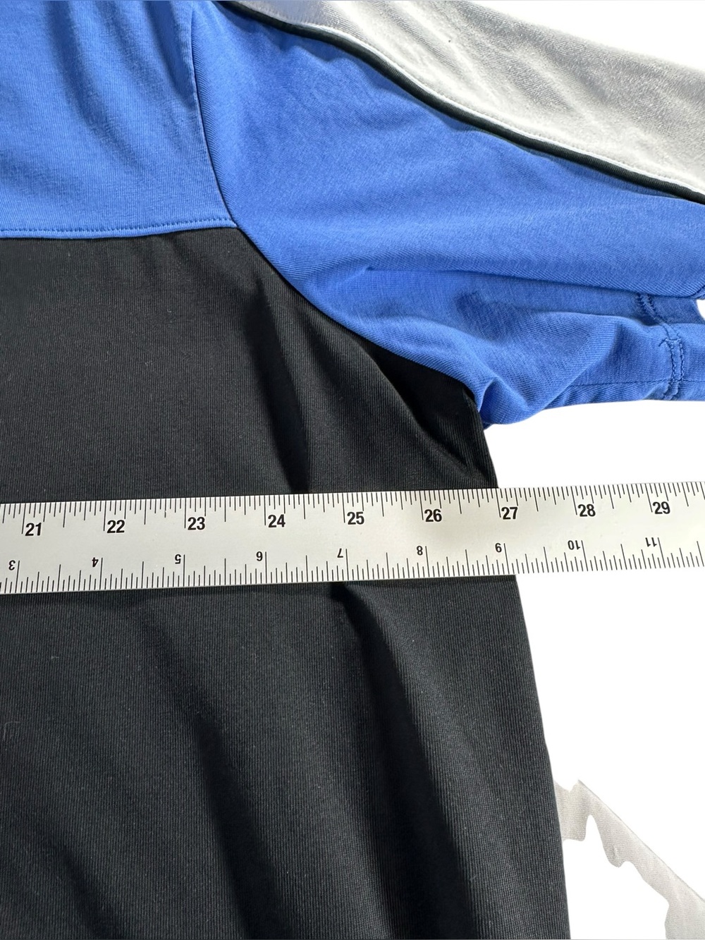 Shaquille O’Neal Men's Colorblock Crew Tee in Blue, Black & White 2XL - Picture 7 of 8